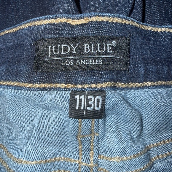 Judy Blue Flare Jeans Women’s Sz 11 / 30 Dark Blue - Picture 3 of 6